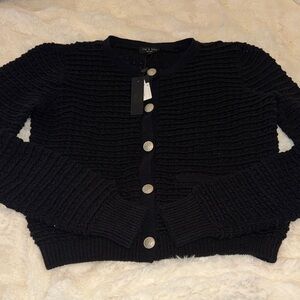 Rag & Bone Black Marlee Cardigan